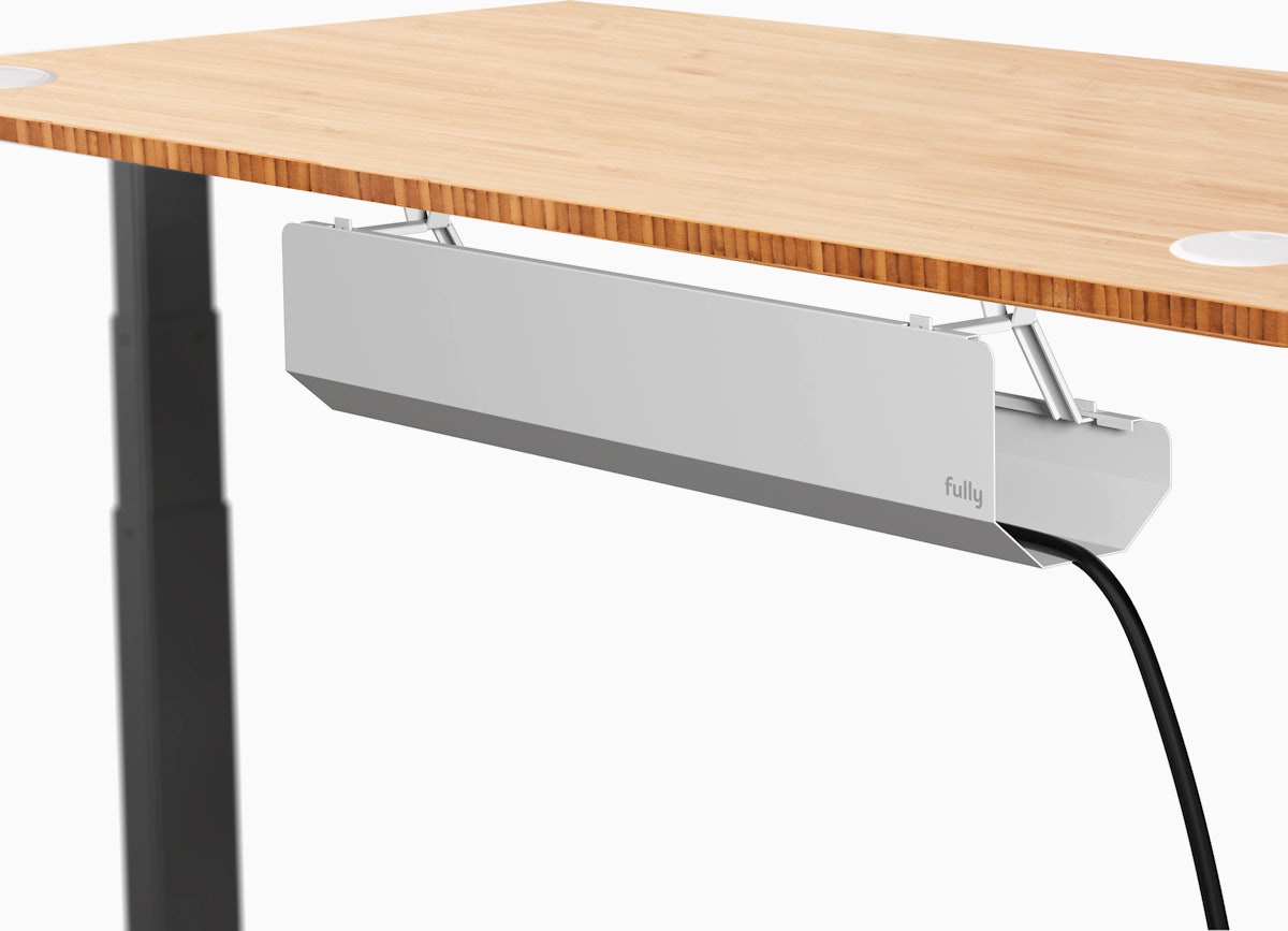 Jarvis Bamboo Standing Desk, Rectangle, Black, 3 Stage Height
